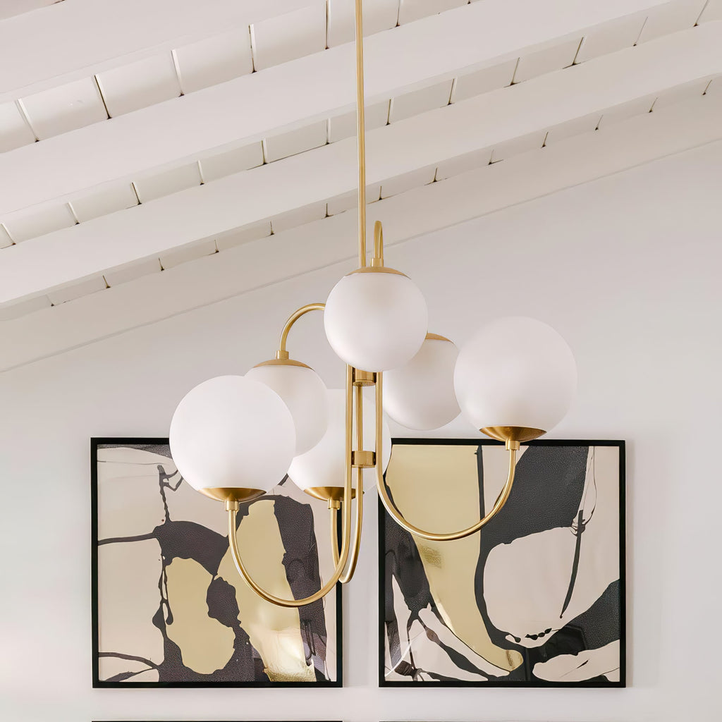 Gooseneck Ceiling Fixture Lighting Lobby