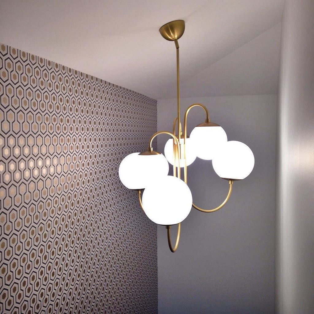 Gooseneck Ceiling Fixture Lighting Lobby