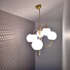 Gooseneck Ceiling Fixture Lighting Lobby