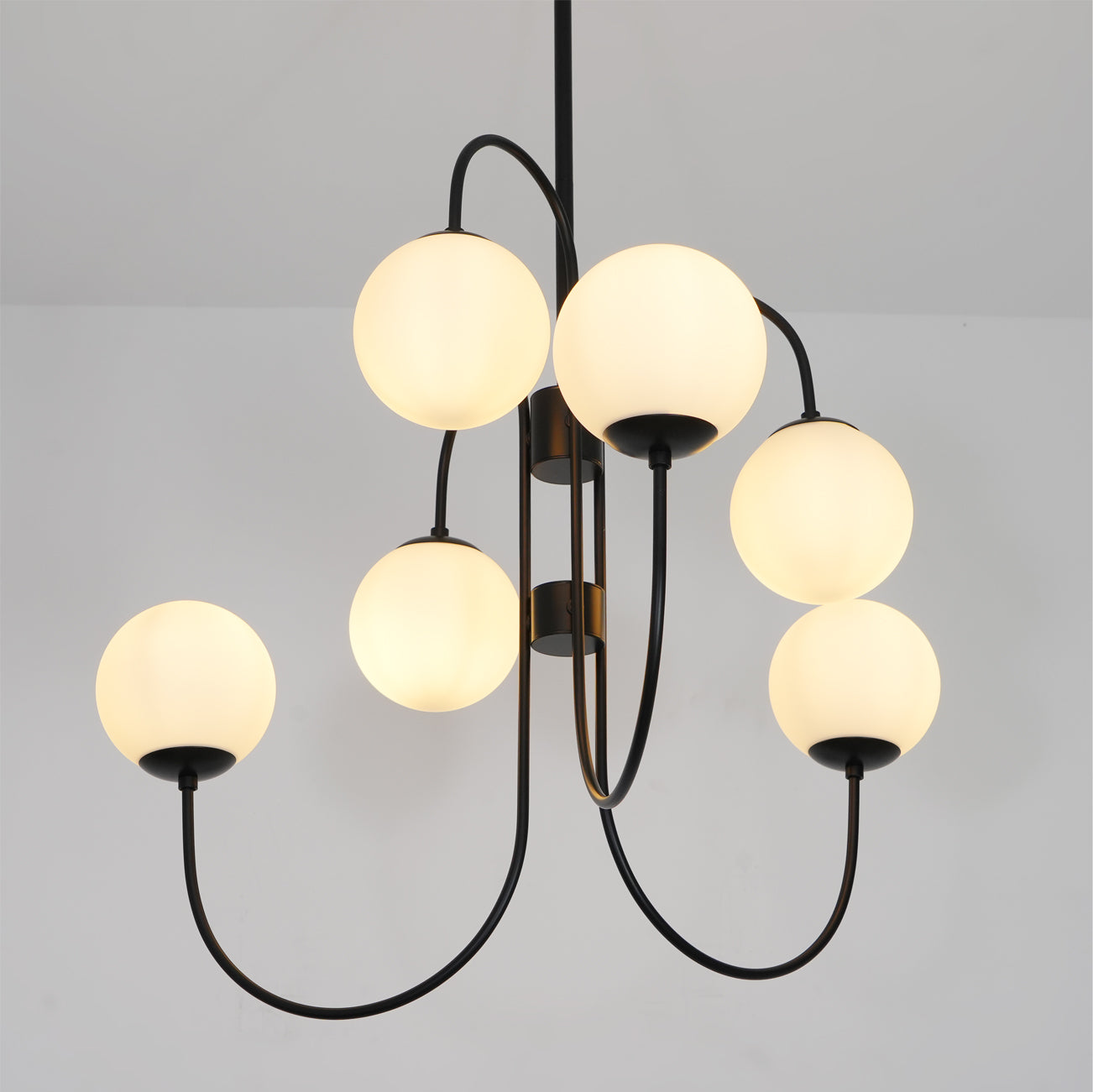 Gooseneck Ceiling Fixture Lighting Lobby