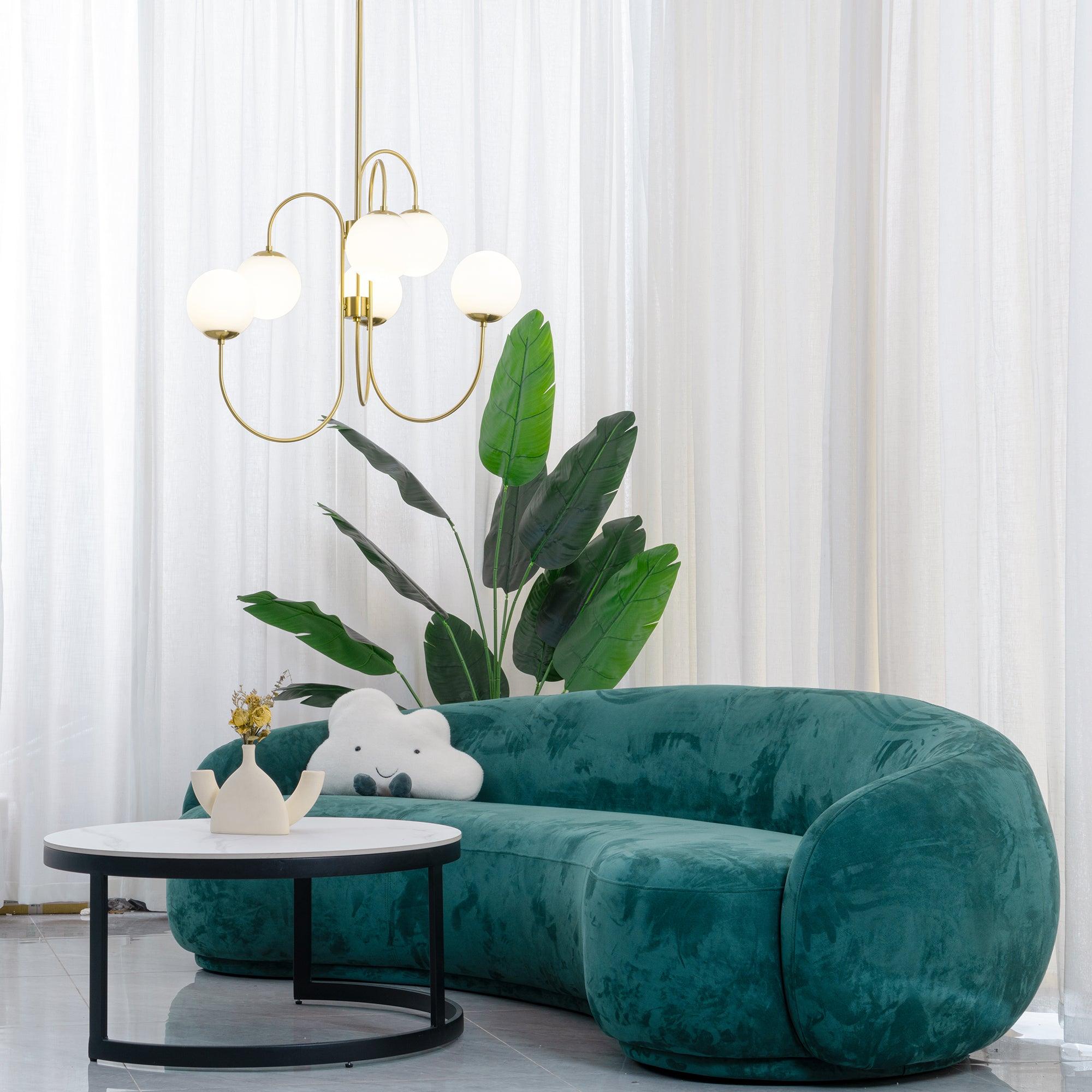 Gooseneck Ceiling Fixture Lighting Lobby