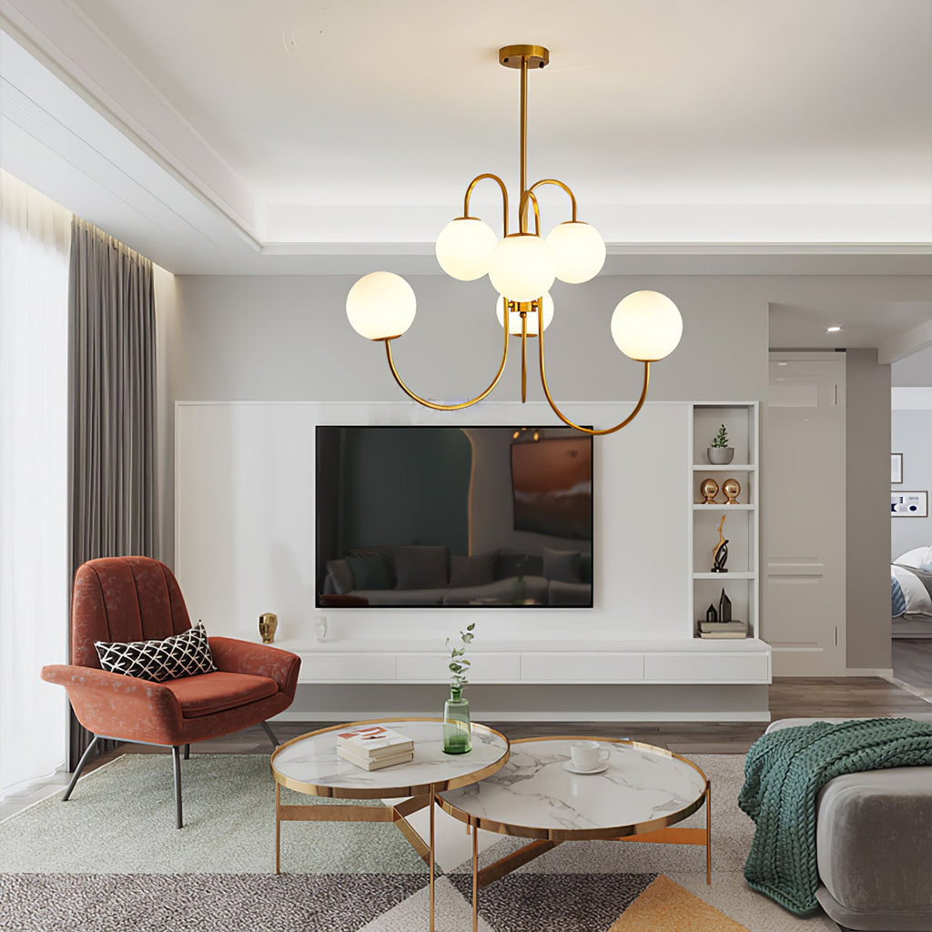 Gooseneck Ceiling Fixture Lighting Lobby