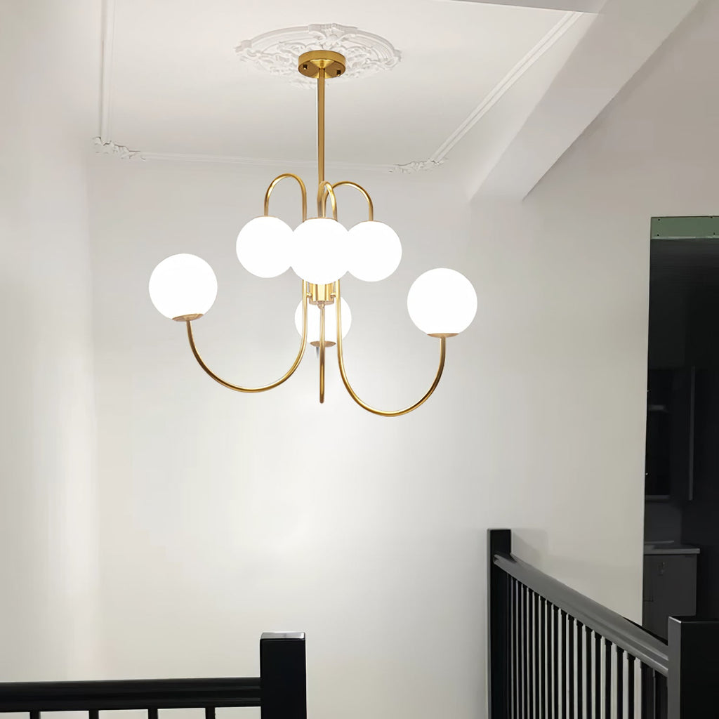Gooseneck Ceiling Fixture Lighting Lobby