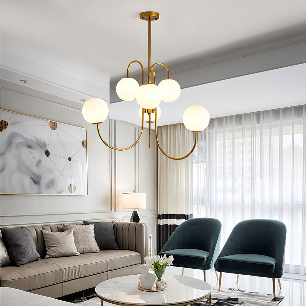 Gooseneck Ceiling Fixture Lighting Lobby