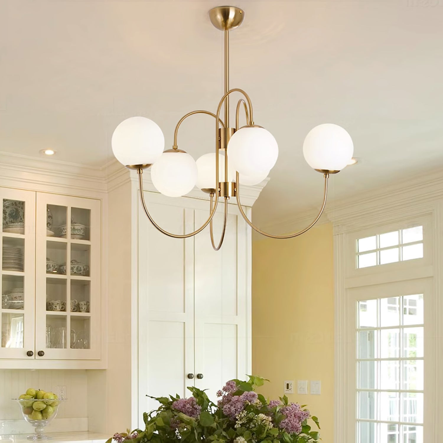 Gooseneck Ceiling Fixture Lighting Lobby
