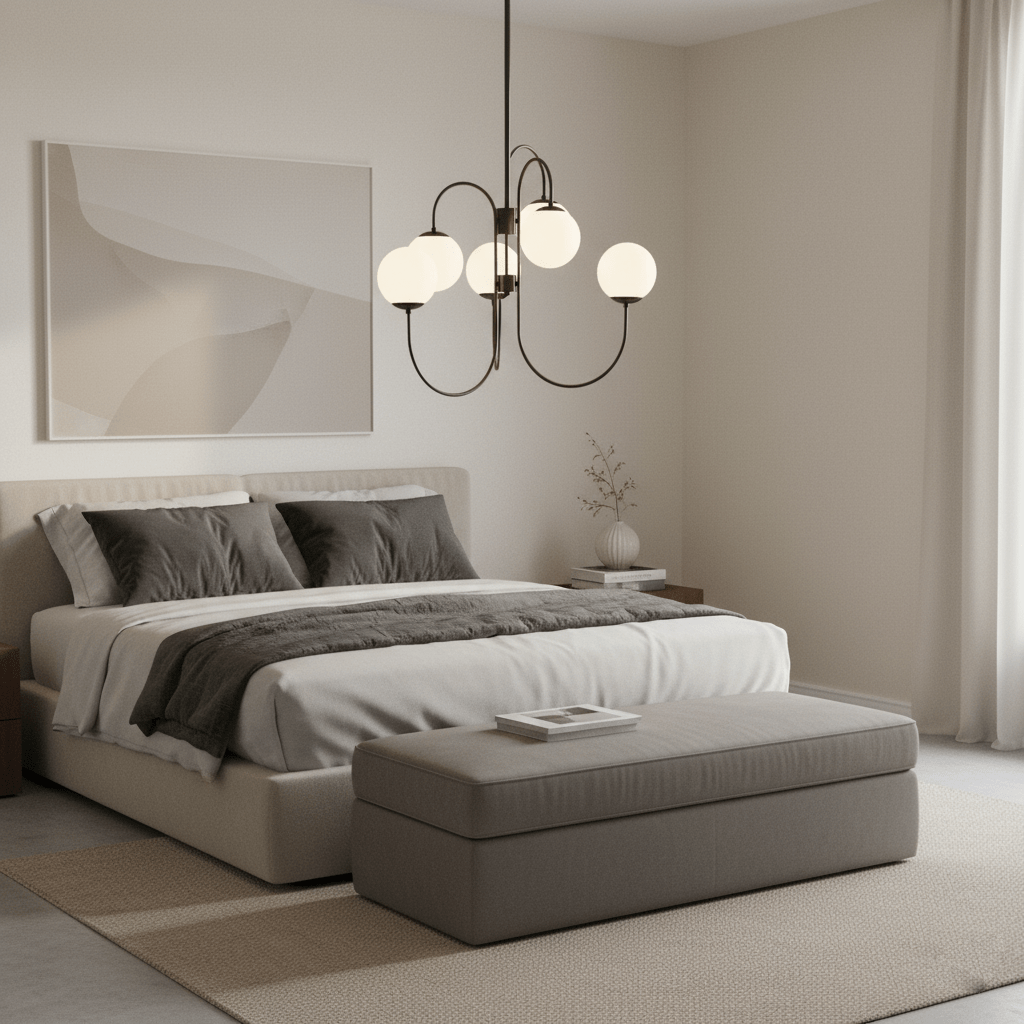 Gooseneck Ceiling Fixture Lighting Lobby