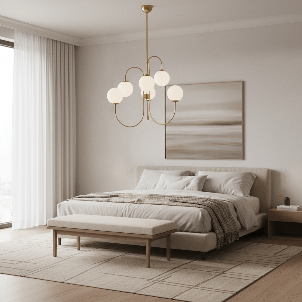 Gooseneck Ceiling Fixture Lighting Lobby