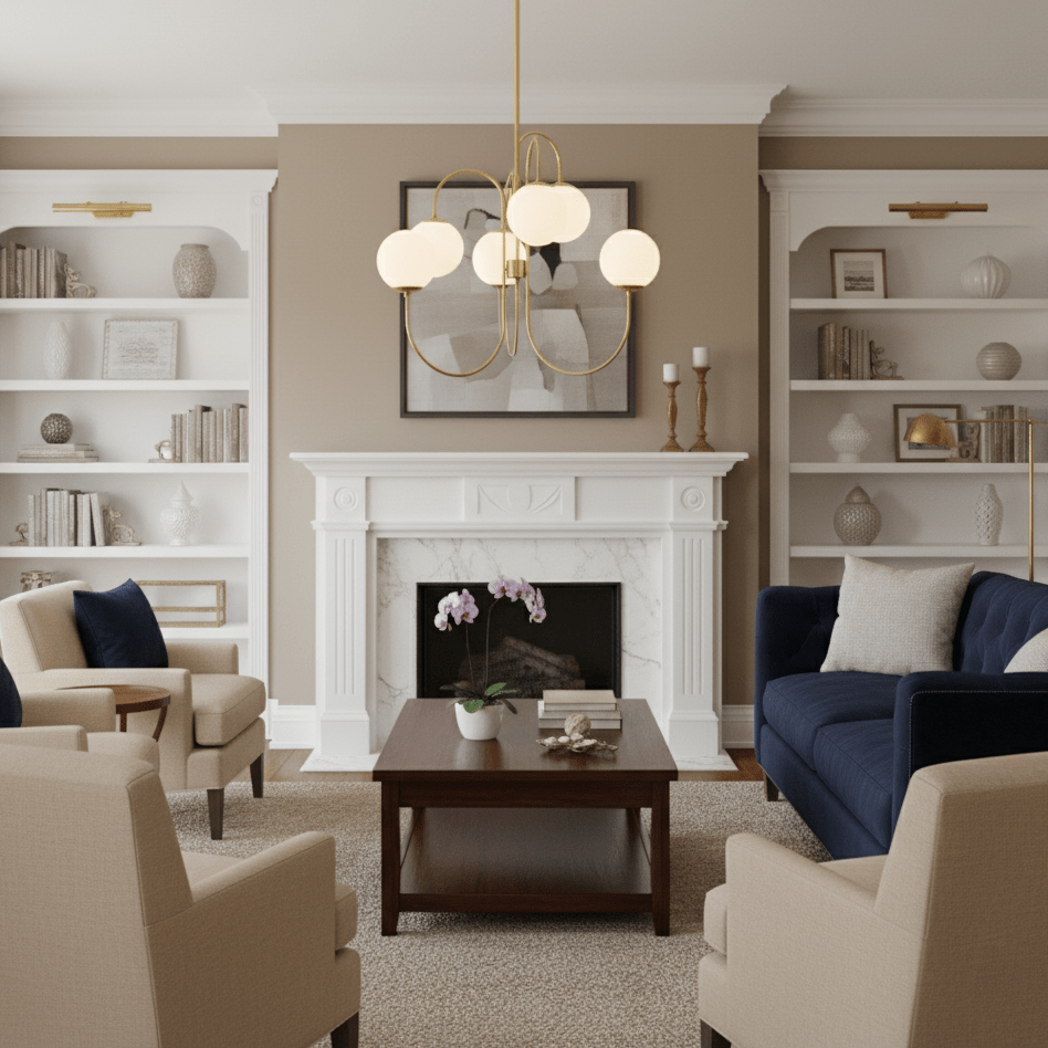 Gooseneck Ceiling Fixture Lighting Lobby