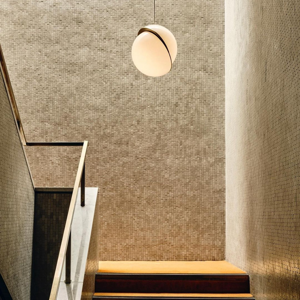 Half-Moon Ceiling Suspension Lighting Lobby