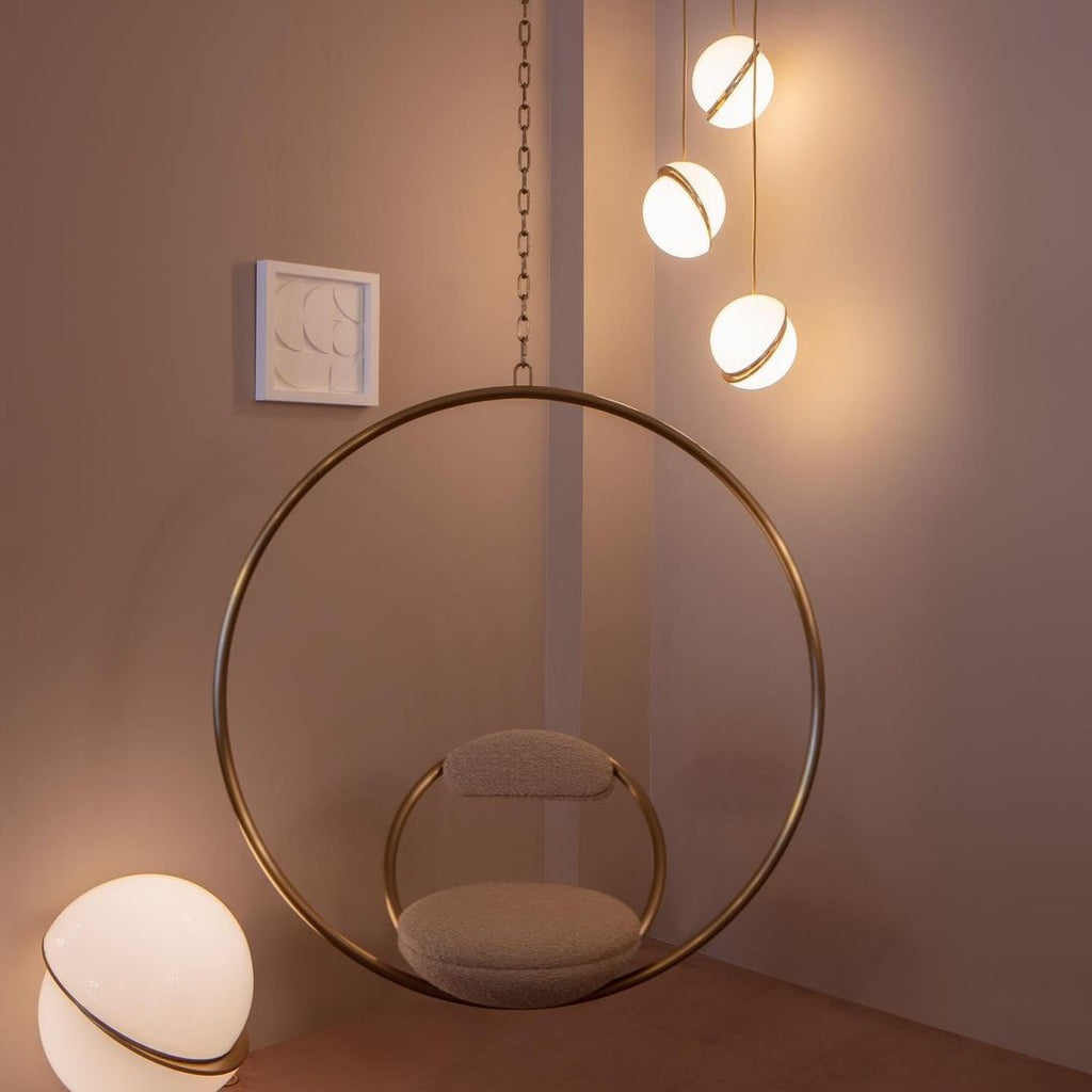 Half-Moon Ceiling Suspension Lighting Lobby