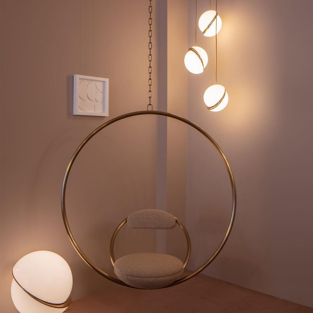 Half-Moon Ceiling Suspension Lighting Lobby
