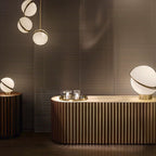 Half-Moon Ceiling Suspension Lighting Lobby