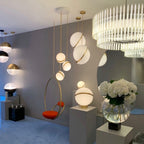 Half-Moon Ceiling Suspension Lighting Lobby