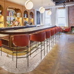 Half-Moon Ceiling Suspension Lighting Lobby