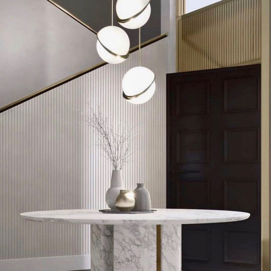 Half-Moon Ceiling Suspension Lighting Lobby
