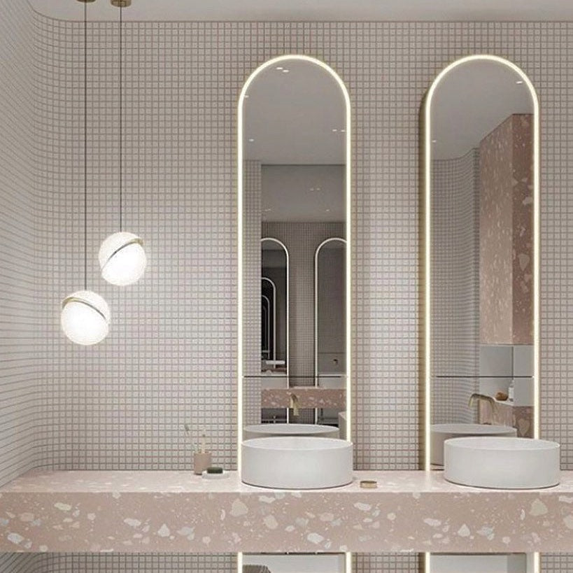 Half-Moon Ceiling Suspension Lighting Lobby