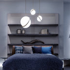 Half-Moon Ceiling Suspension Lighting Lobby