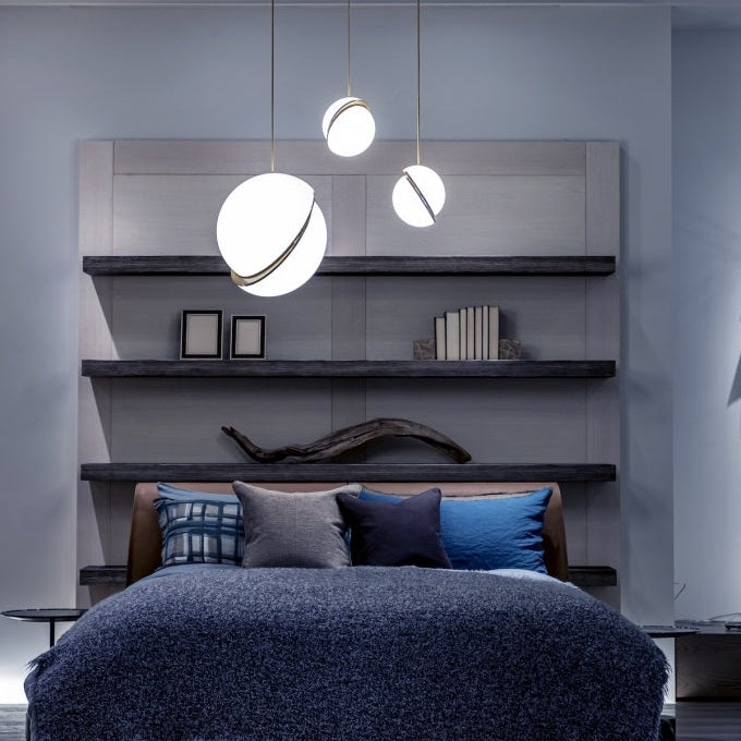 Half-Moon Ceiling Suspension Lighting Lobby