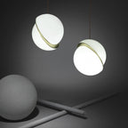 Half-Moon Ceiling Suspension Lighting Lobby