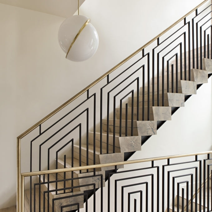 Half-Moon Ceiling Suspension Lighting Lobby