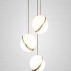 Half-Moon Ceiling Suspension Lighting Lobby