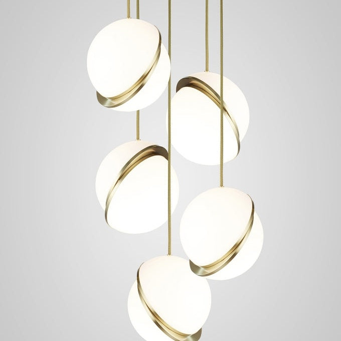 Half-Moon Ceiling Suspension Lighting Lobby