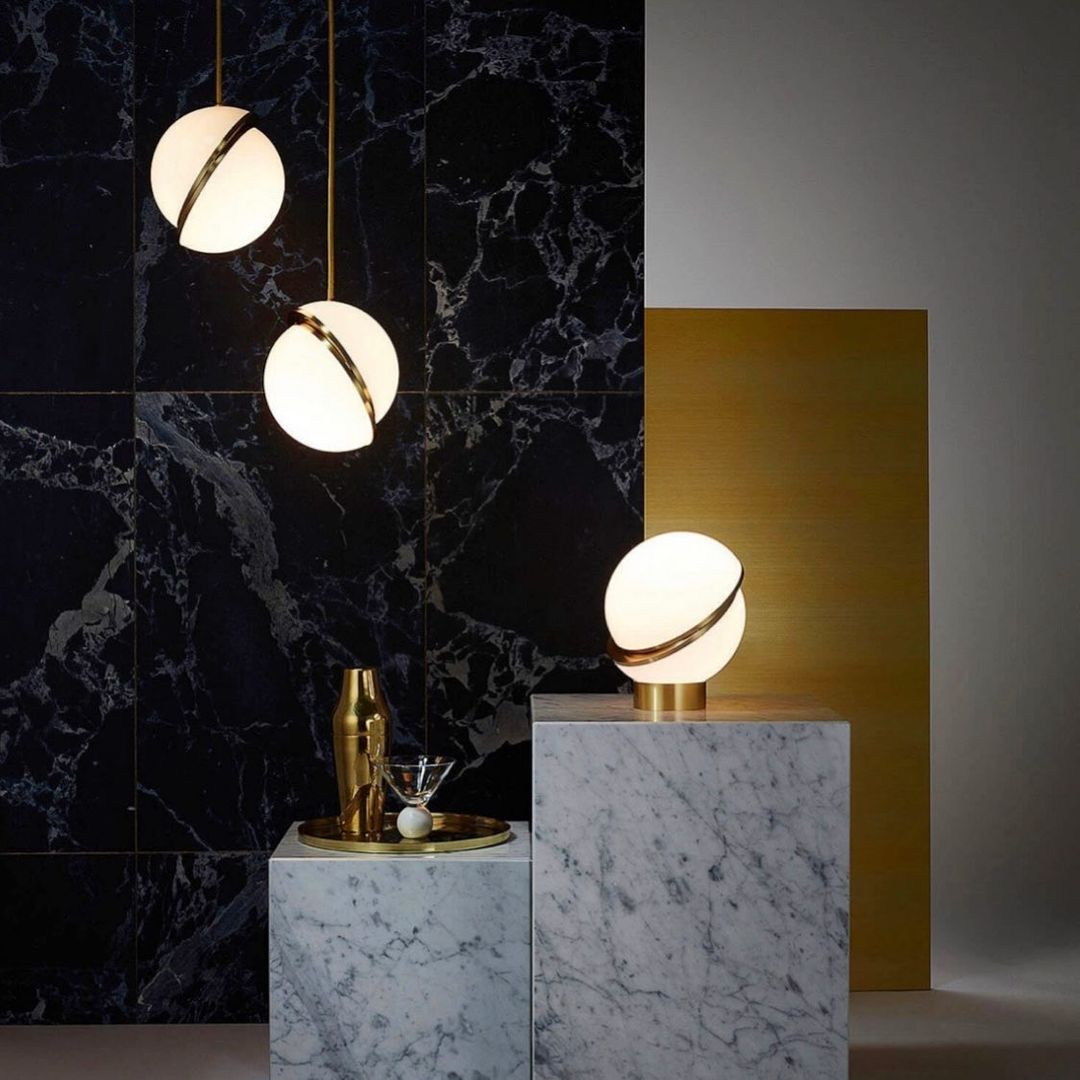 Half-Moon Ceiling Suspension Lighting Lobby