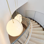 Half-Moon Ceiling Suspension Lighting Lobby