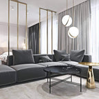 Half-Moon Ceiling Suspension Lighting Lobby