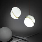 Half-Moon Ceiling Suspension Lighting Lobby