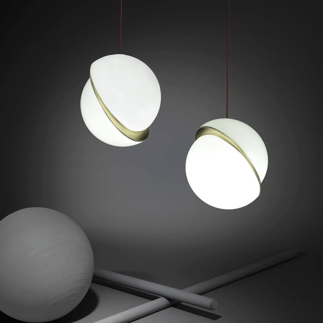 Half-Moon Ceiling Suspension Lighting Lobby