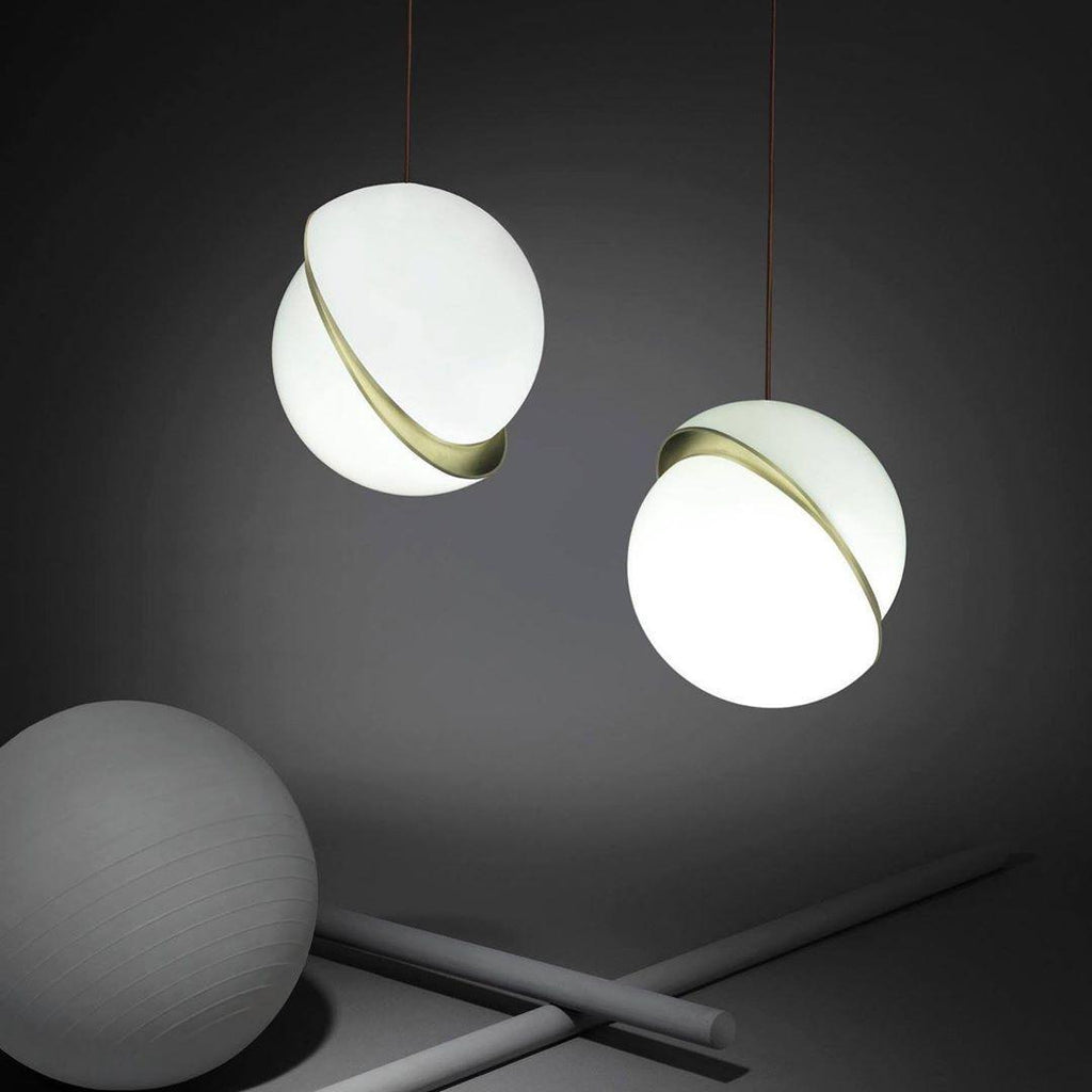 Half-Moon Ceiling Suspension Lighting Lobby