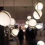 Half-Moon Ceiling Suspension Lighting Lobby