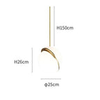 Half-Moon Ceiling Suspension Lighting Lobby
