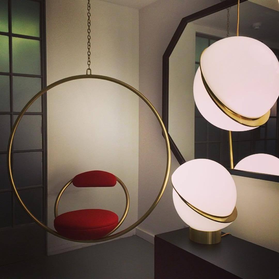 Half-Moon Ceiling Suspension Lighting Lobby