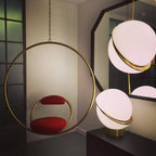 Half-Moon Ceiling Suspension Lighting Lobby