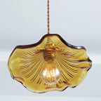 Hibiscus Glass Flower Ceiling Light Lighting Lobby