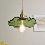 Hibiscus Glass Flower Ceiling Light Lighting Lobby
