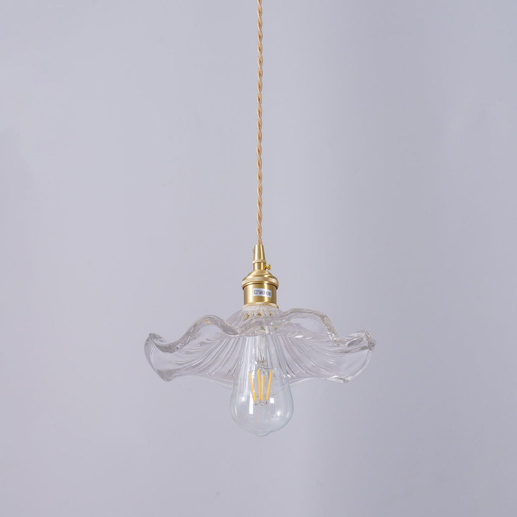 Hibiscus Glass Flower Ceiling Light Lighting Lobby