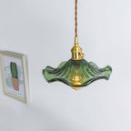 Hibiscus Glass Flower Ceiling Light Lighting Lobby