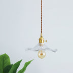 Hibiscus Glass Flower Ceiling Light Lighting Lobby