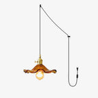 Hibiscus Glass Flower Ceiling Light Lighting Lobby
