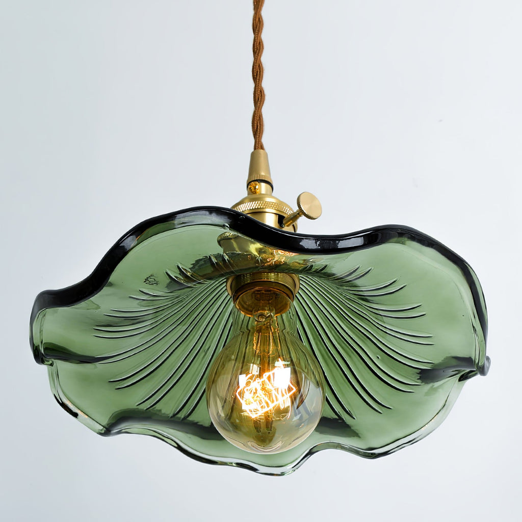 Hibiscus Glass Flower Ceiling Light Lighting Lobby