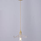 Hibiscus Glass Flower Ceiling Pendant Lighting Lobby