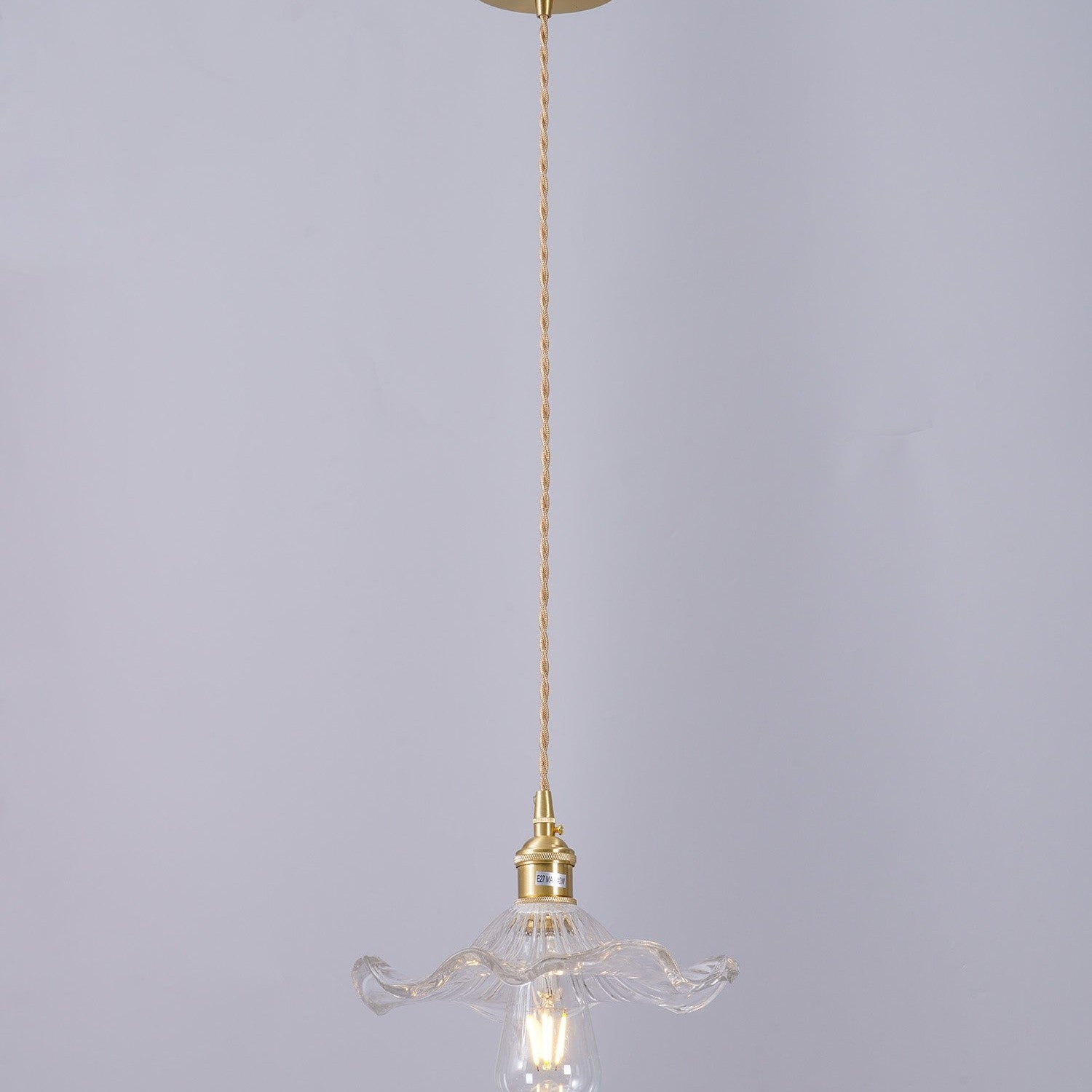 Hibiscus Glass Flower Ceiling Pendant Lighting Lobby