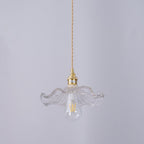 Hibiscus Glass Flower Ceiling Pendant Lighting Lobby