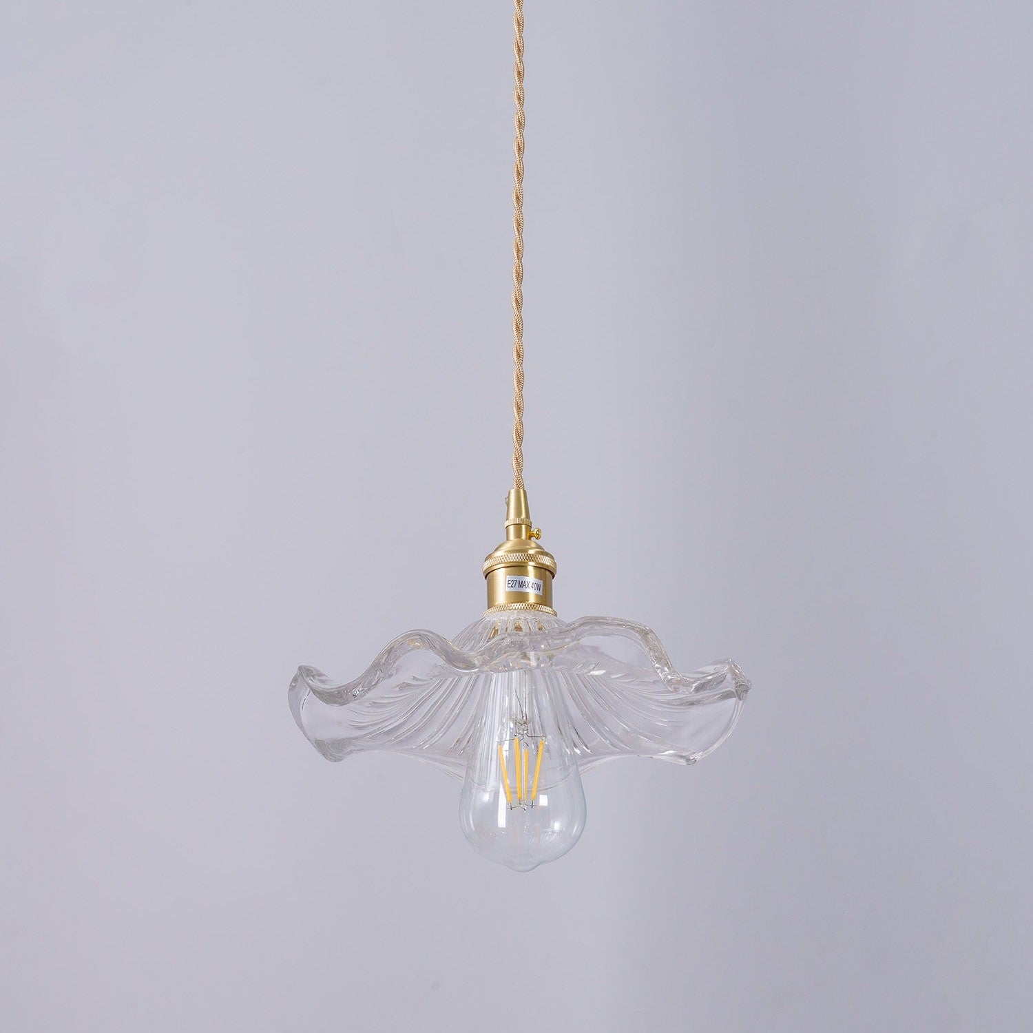Hibiscus Glass Flower Ceiling Pendant Lighting Lobby