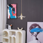 Hibiscus Glass Flower Ceiling Pendant Lighting Lobby