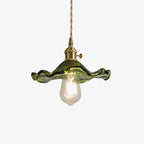 Hibiscus Glass Flower Ceiling Pendant Lighting Lobby
