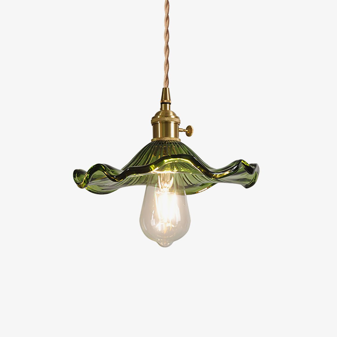 Hibiscus Glass Flower Ceiling Pendant Lighting Lobby